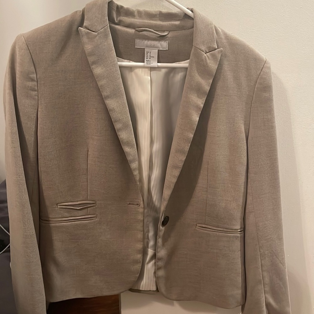 H&M, Blazer, Beige, Work